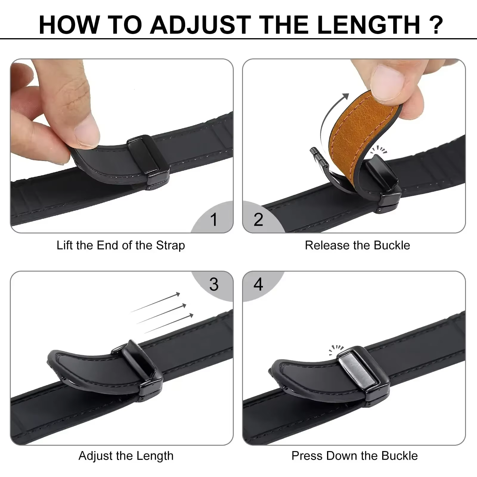 Bracelet en cuir et Silicone pour Apple Watch