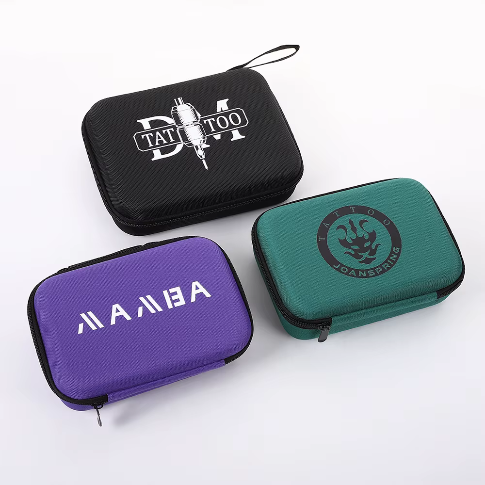 Boîte à outils pour Machine à tatouer noir/violet/vert, sac de rangement pour fournitures de tatouage, étui de maquillage multifonctionnel, accessoires de tatouage étanches
