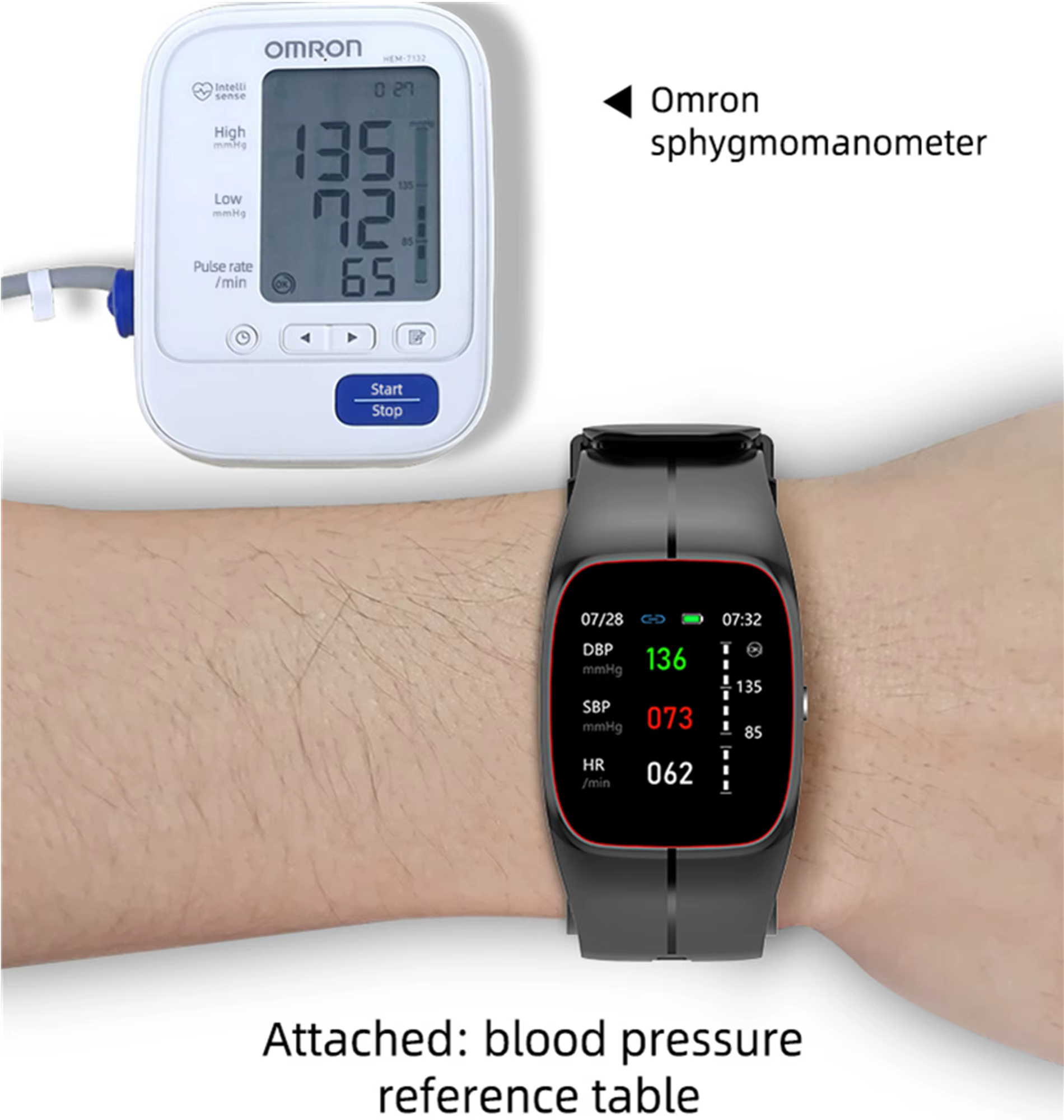 Montre intelligente de pression artérielle de qualité médicale