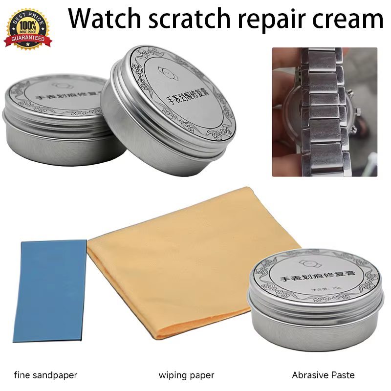 Dissolvant de rayures pour montre en métal