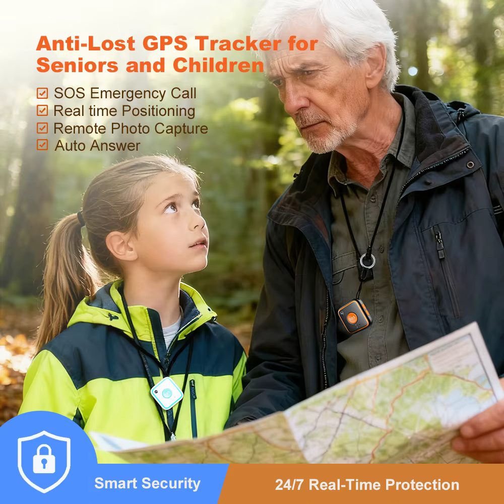 Traceur GPS 4G V28C pour enfants et personnes âgées 2026 avec bracelet SOS