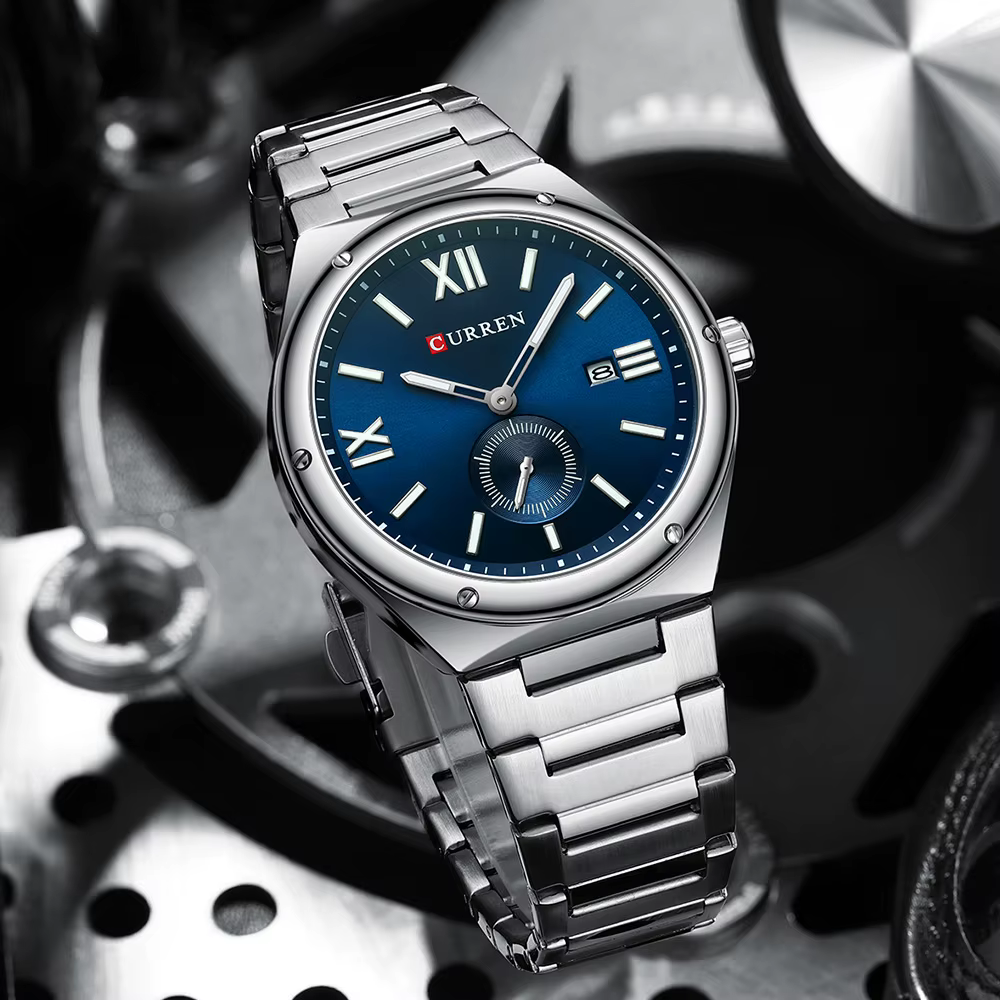 CURREN 2024 nouveaux hommes montre affaires montres mouvement Ultra mince horloge haut marque de luxe mode décontracté