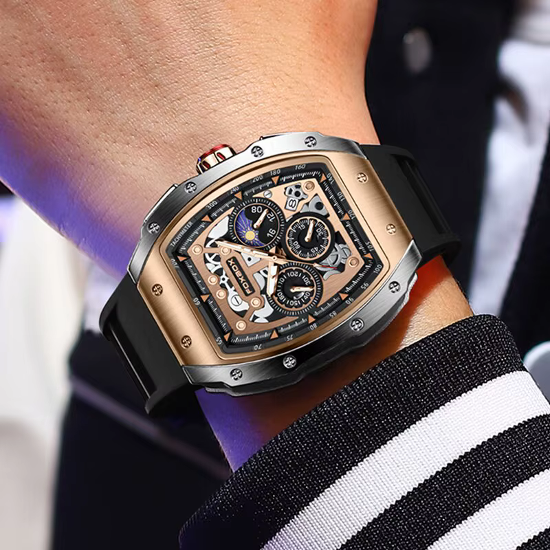 Montre de sport étanche pour homme, montre-bracelet à quartz, chronographe militaire, affaires, marque supérieure, luxe, nouveau, 2024