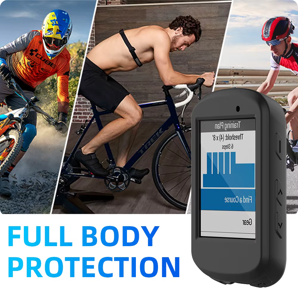 Verre trempé + étui en silicone pour Garmin Edge 530 830 840 540 1040 130 GPS