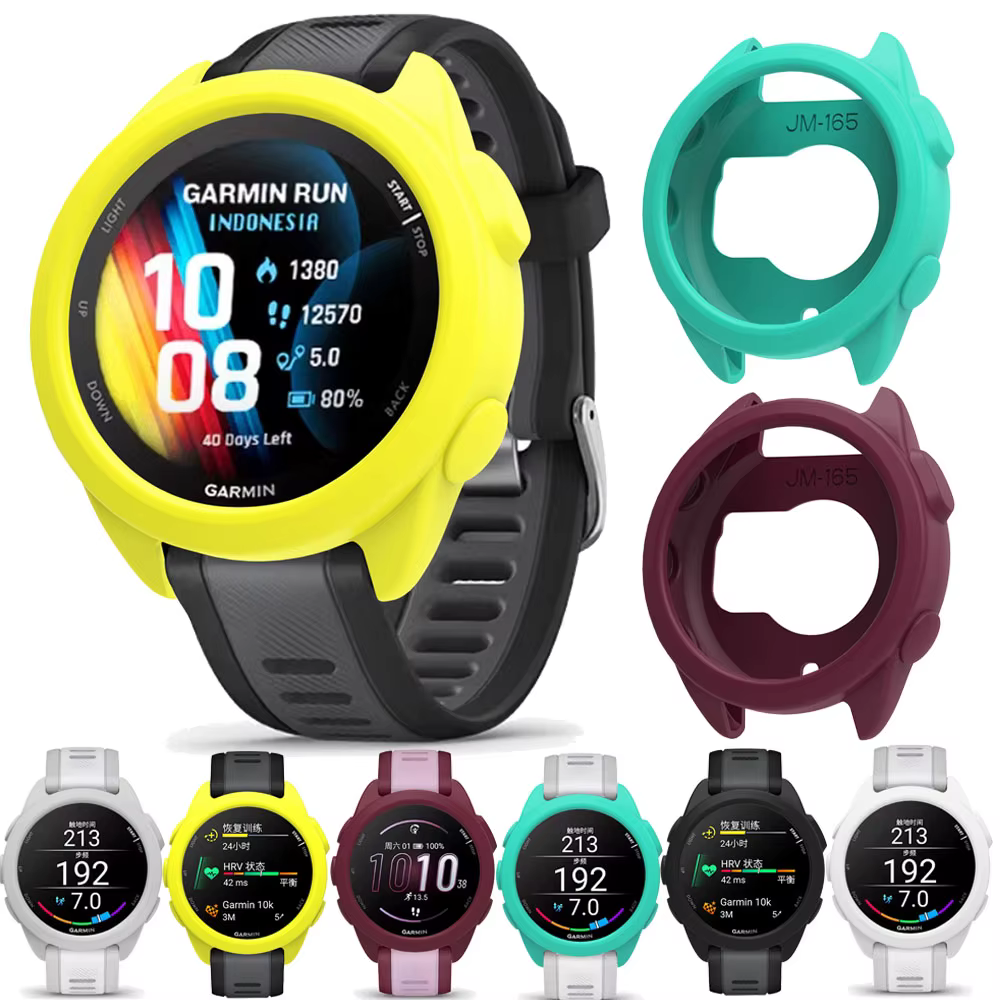Étui de protection pour montre connectée Garmin Forerunner 165