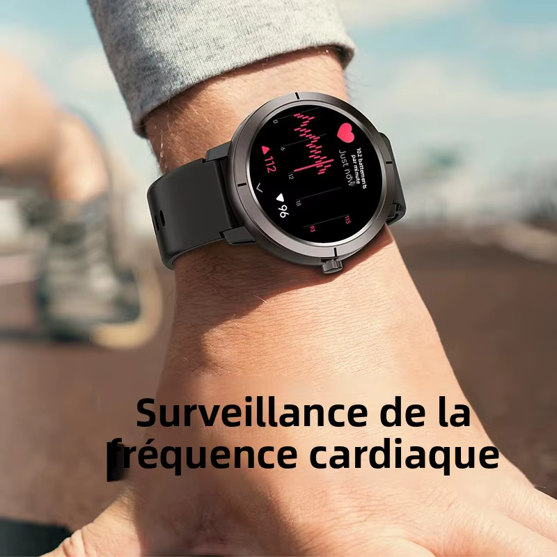 Montre connectée GPS sportive avec écran AMOLED de 1