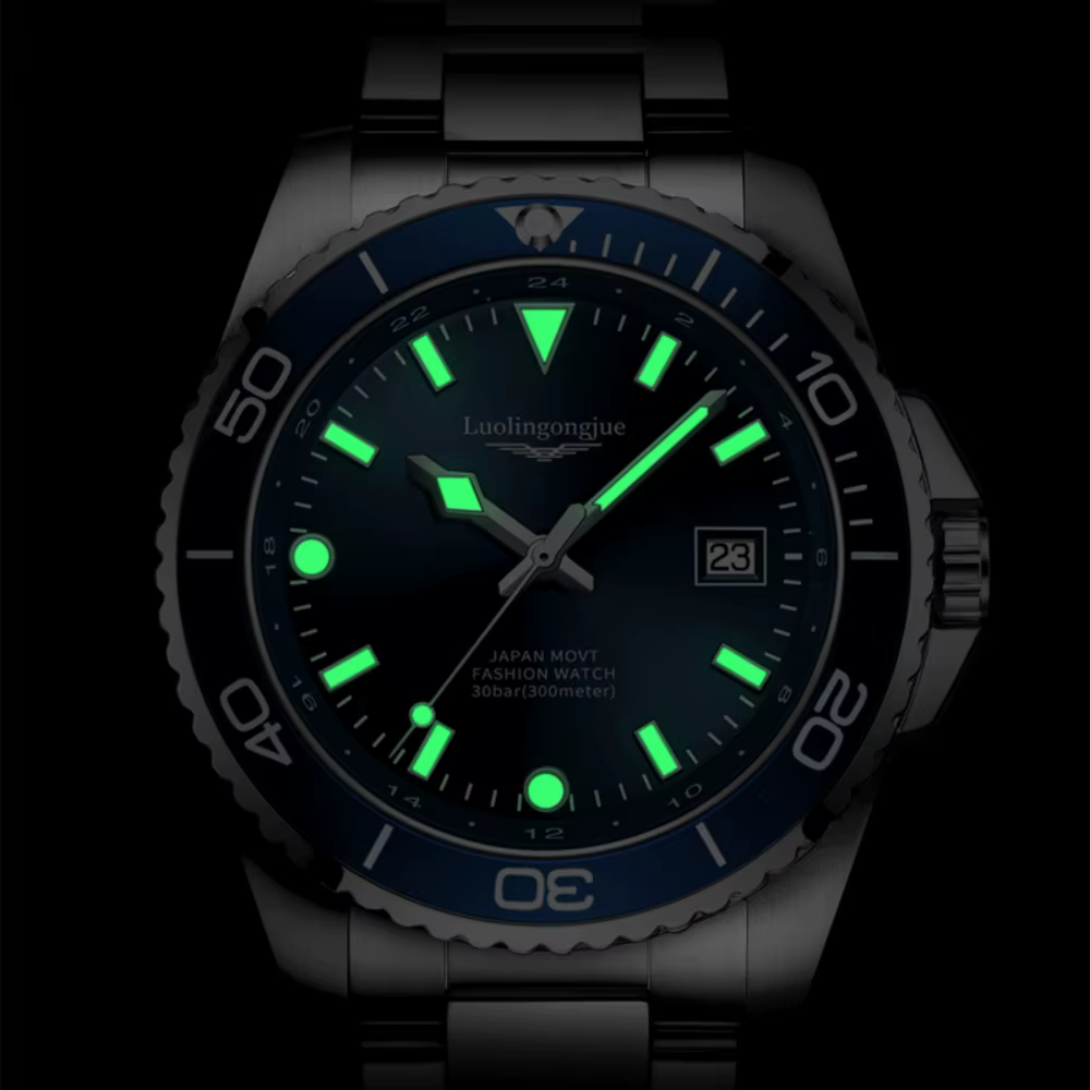 Montre à quartz de luxe pour homme