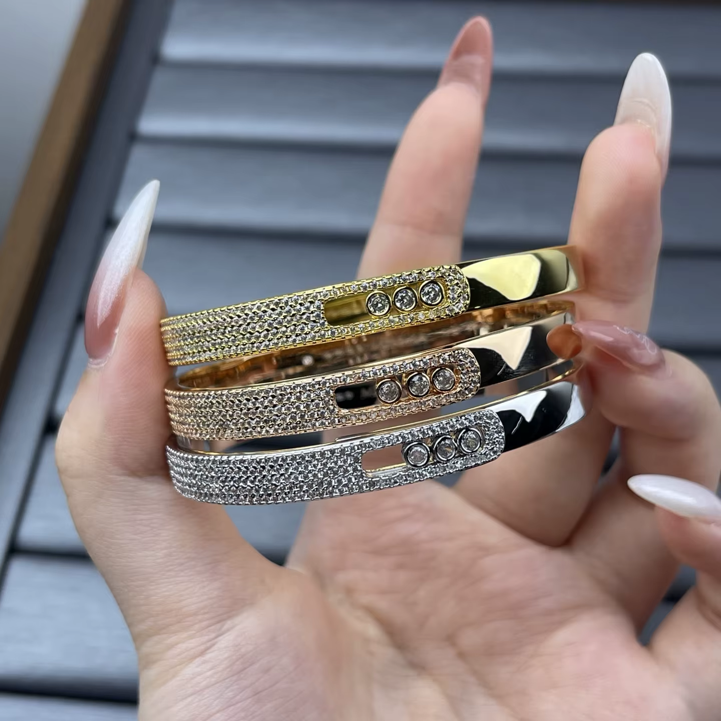 Bracelet de luxe couleur argent pour femmes, cadeau d'anniversaire, bijoux, vente en gros, S6105, nouvelle collection