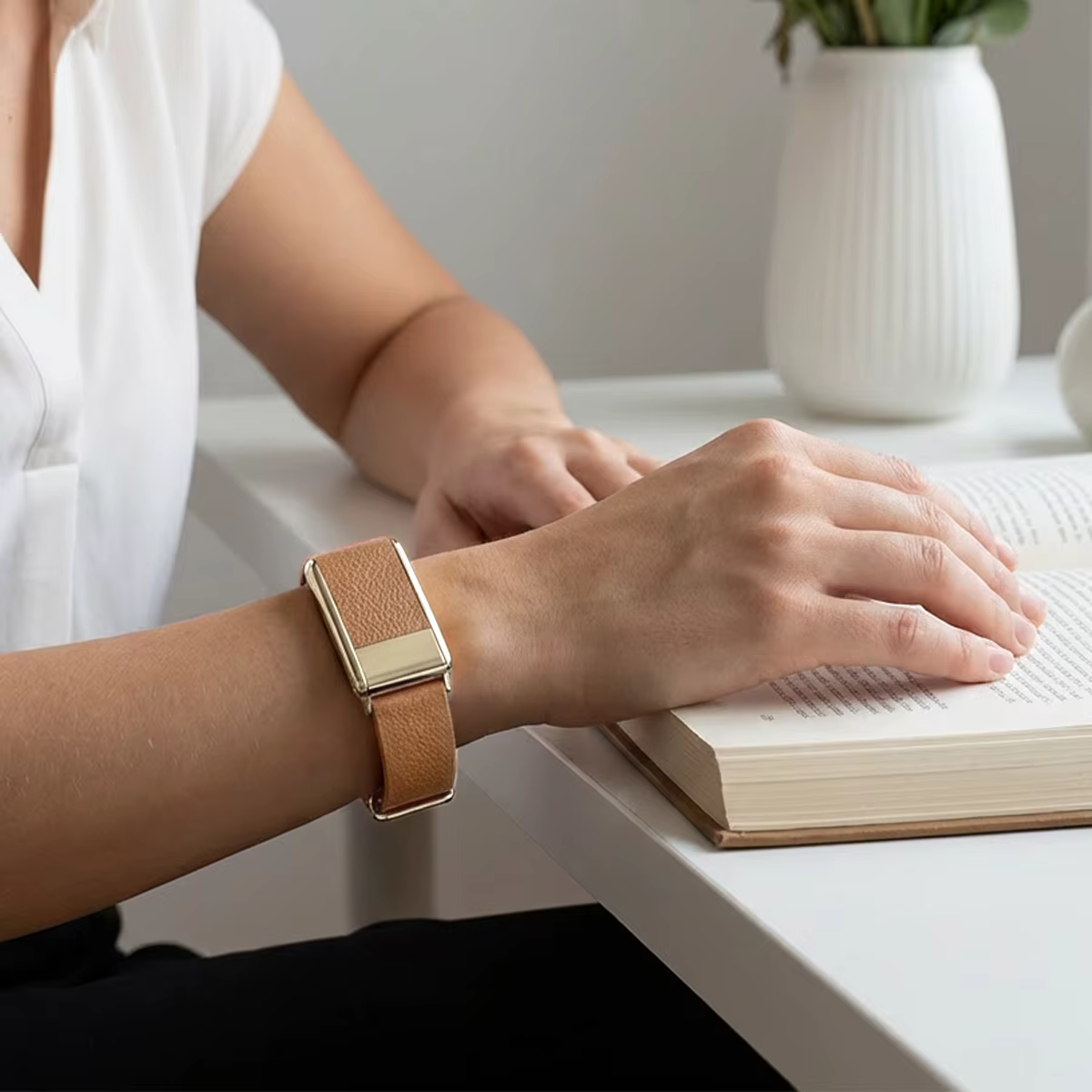 Bracelet en cuir souple pour Whoop 5.0/Whoop 5.0 MG