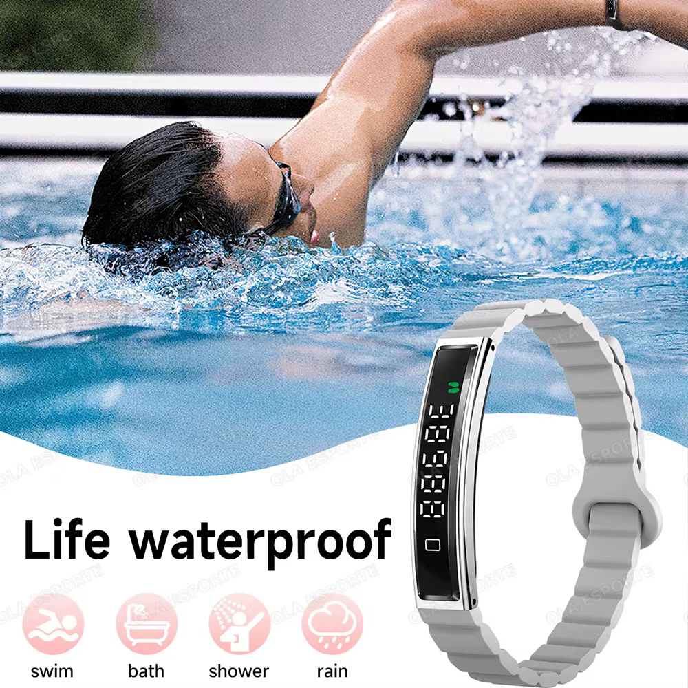 Nouvelle Montre Connectée 2026 Podomètre Bracelet Intelligent Santé Femme Contrôle Gestuel Étanche Moniteur Fréquence Cardiaque Sommeil Bracelets Connectés