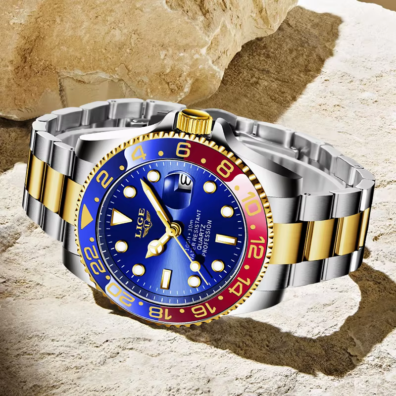 Montre de plongée LIGE pour homme