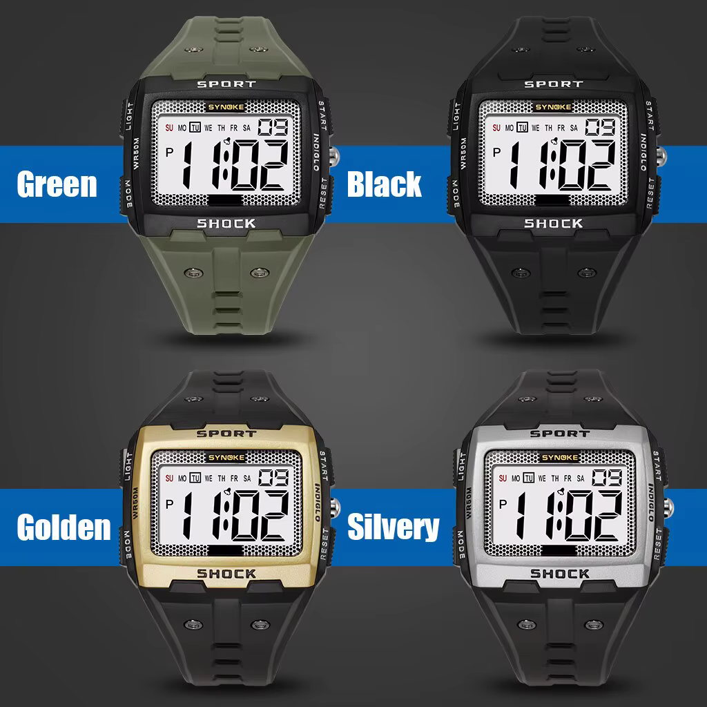 Montre électronique de sport pour homme