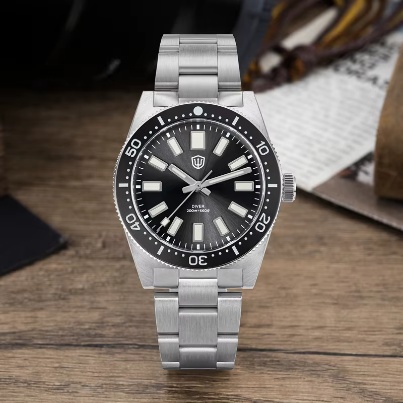 Watchdives WD1965 V2 montre à Quartz VH31 balayage deuxième mouvement lumineux bombé saphir 20Bar étanche 38mm Vintage 62mas montres
