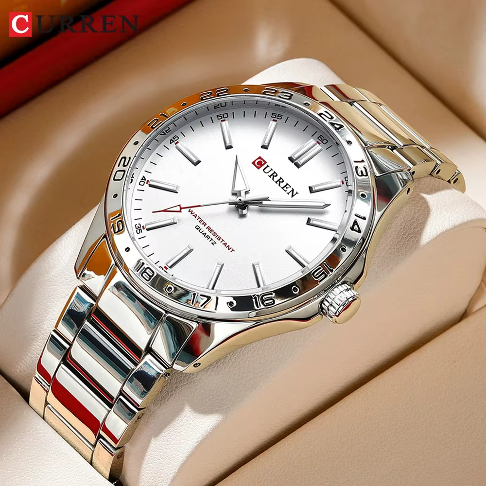 CURREN 8452 hommes montre à Quartz Ultra mince Simple Hodinky mode montre-bracelet en acier inoxydable pour homme horloge Relogio Masculino 2025