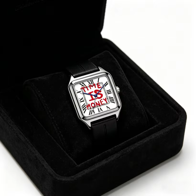 Montre carrée de luxe pour homme