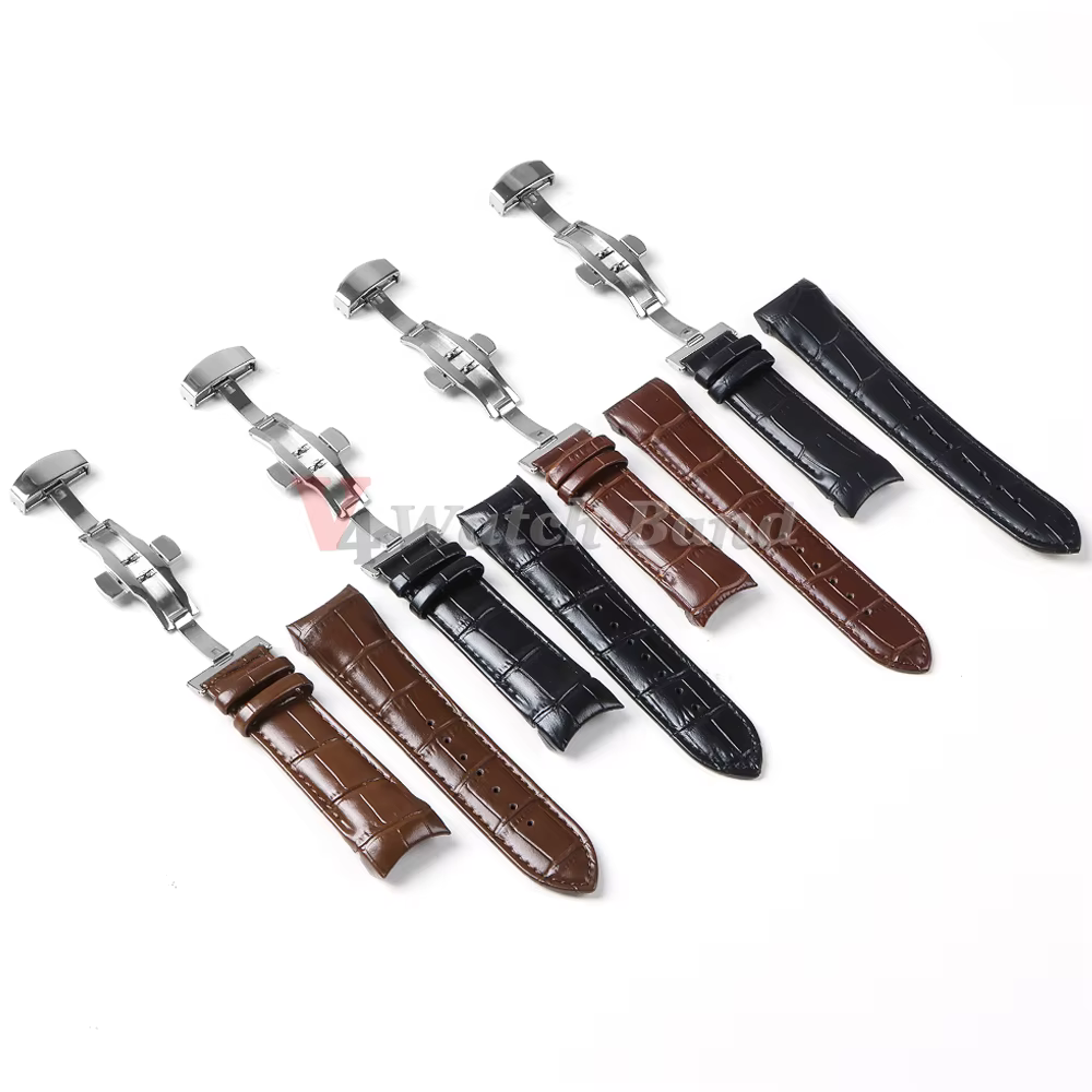 Bracelet de montre à extrémité incurvée pour ceinture