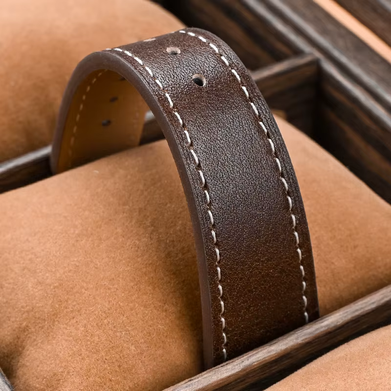 Bracelet de montre en cuir véritable 17mm 18mm 19mm 20mm 21mm 22mm