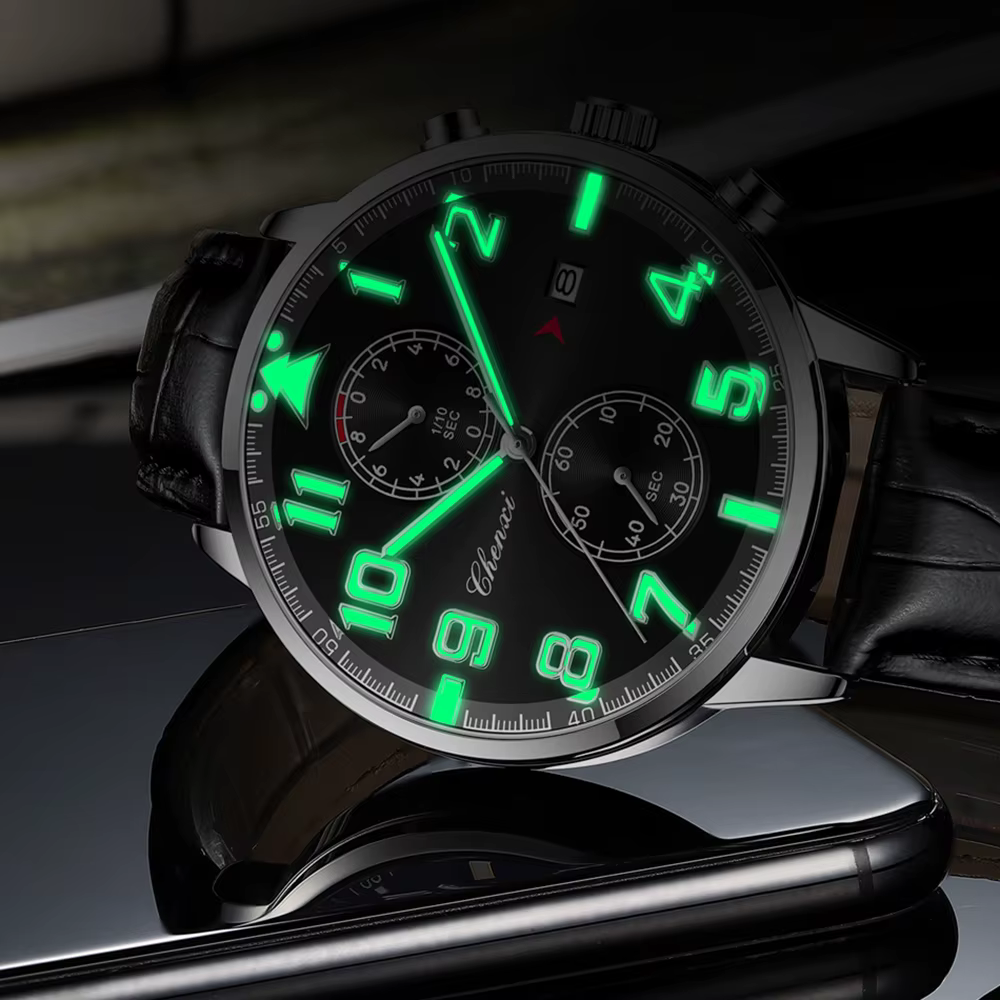 CHENXI montres pour hommes de haute qualité en cuir