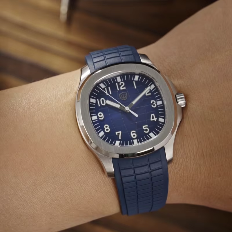 Watchdives WD008 Montre carrée 38 mm Vh31 à mouvement à quartz continu
