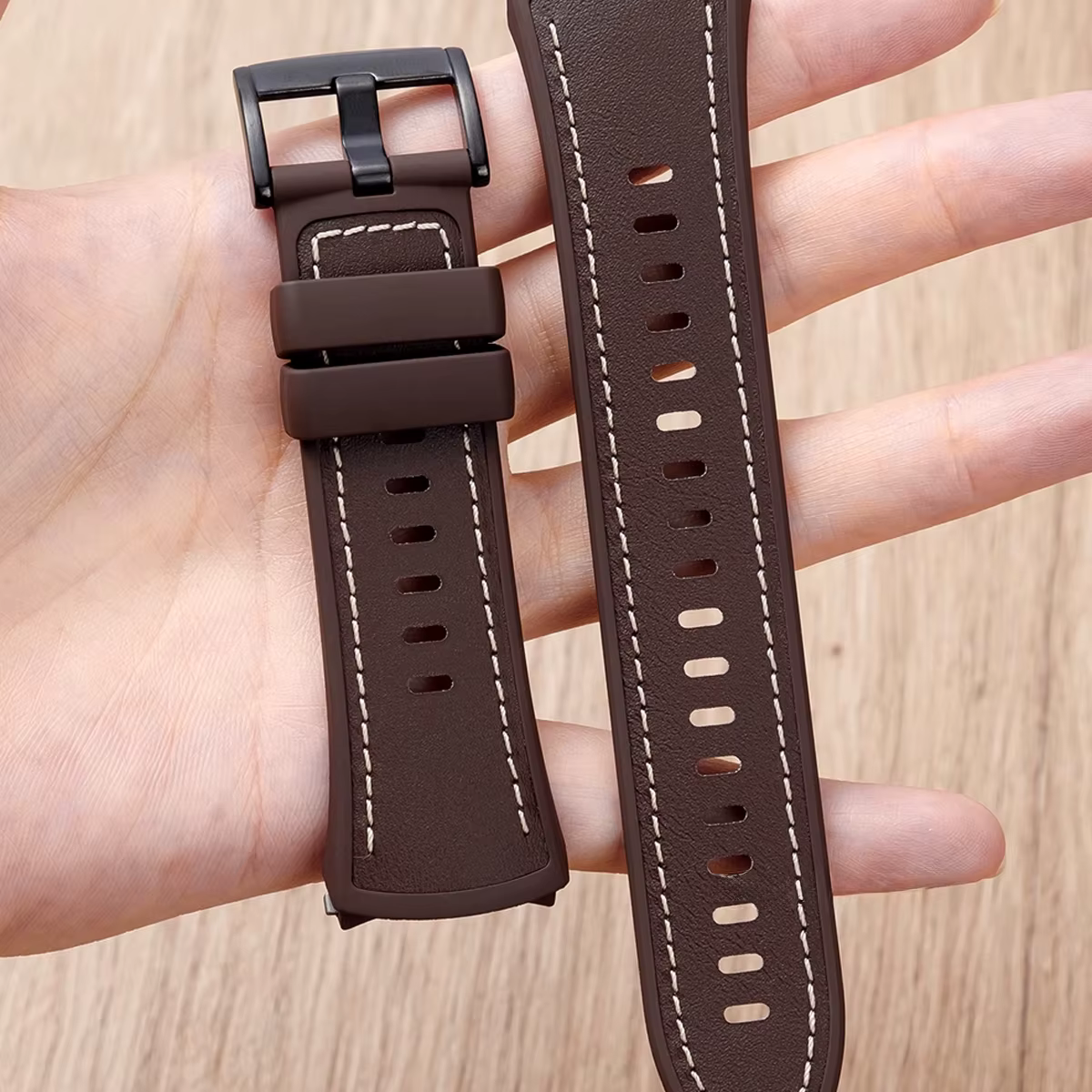Bracelet en cuir de luxe pour Huawei Watch 5