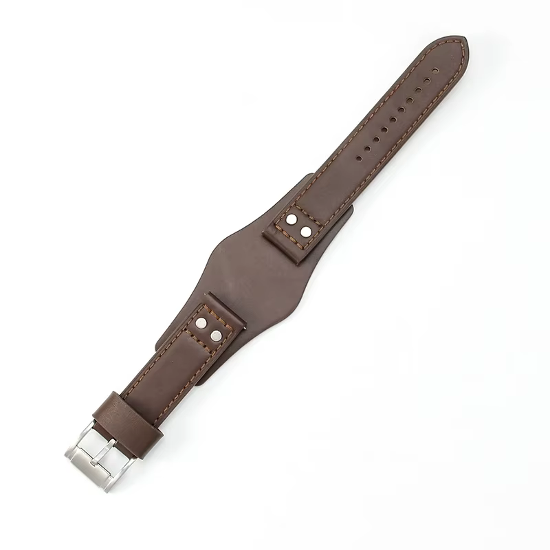 Bracelets de montre en cuir de vache véritable