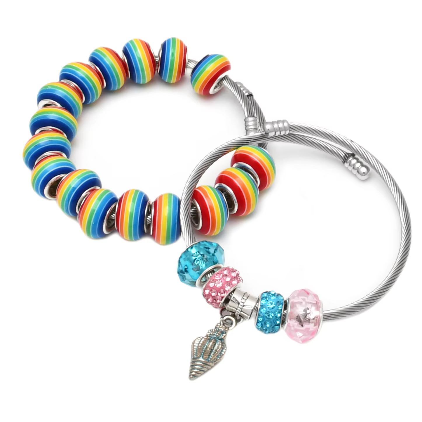 Bracelets en fil de câble torsadé en acier inoxydable