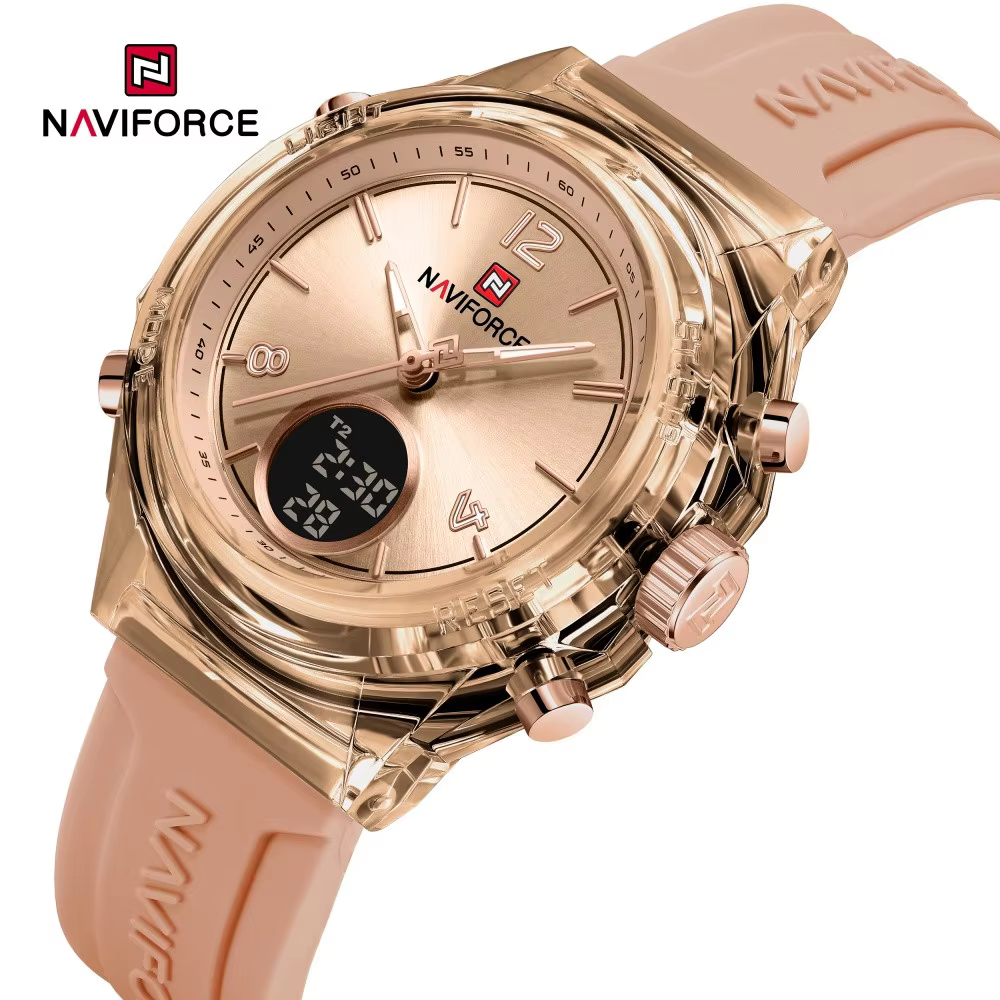 NAVIFORCE NF7109 montre à Quartz pour dames mode femmes double affichage montres