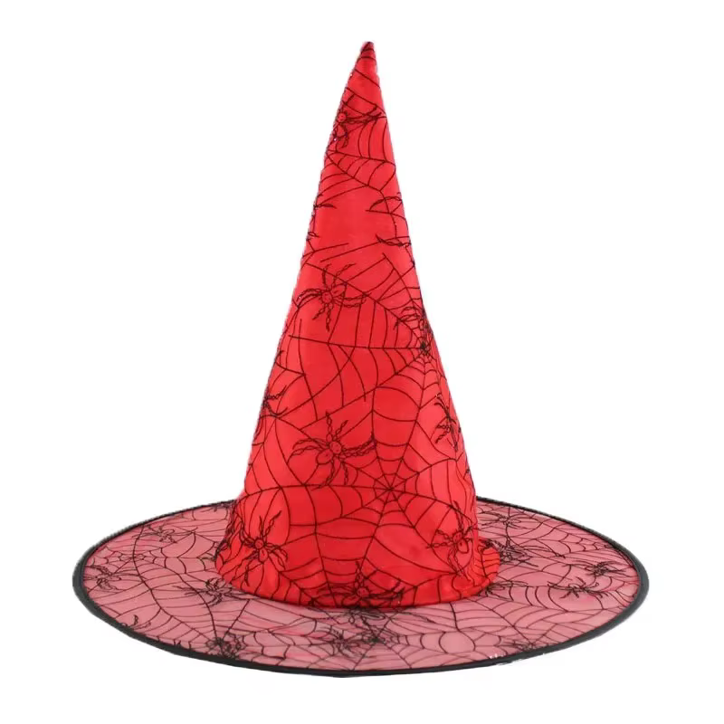 Accessoire de Costume d'halloween en toile d'araignée, chapeau de sorcière pour fournitures de fête d'halloween), décoration festive pour femmes et enfants, nouvelle collection