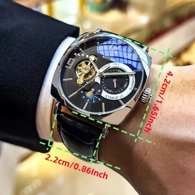 Montre mécanique pour homme rétro | Élégant