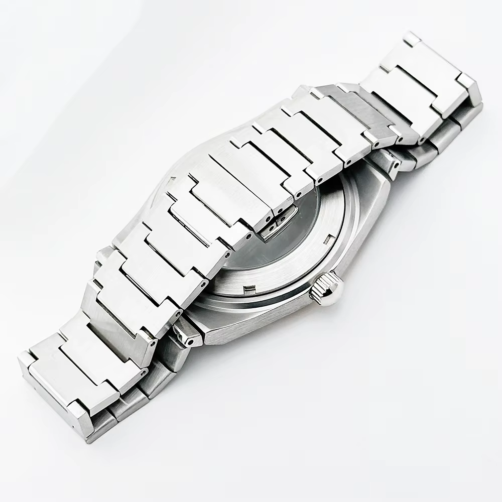PRX NH35 40mm boîtier de montre cannelé lunette lisse ajustement 28.5 et 31.8mm cadran pour Tissot NH35/36/38 mouvement automatique saphir Mod pièces