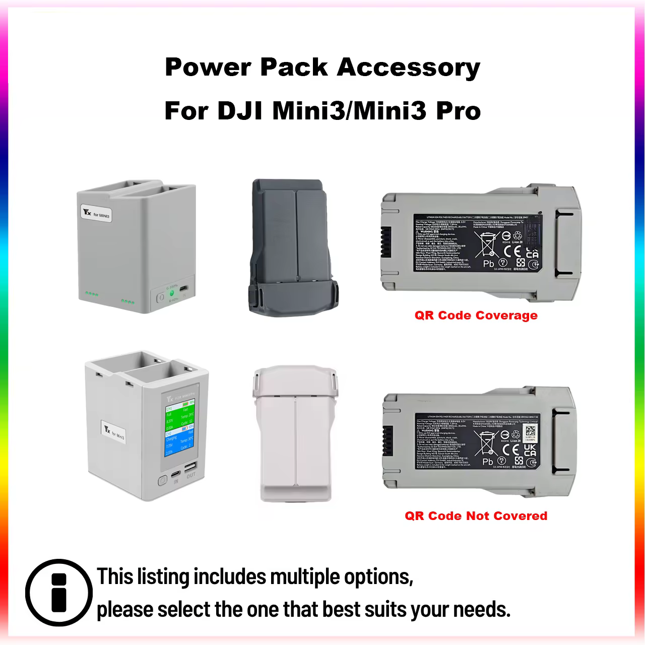 Accessoire Power Pack pour DJI Mini3/Mini3 Pro, module de vol intelligent, Hub de charge bidirectionnel pour accessoires DJI Mini 3 4 Pro