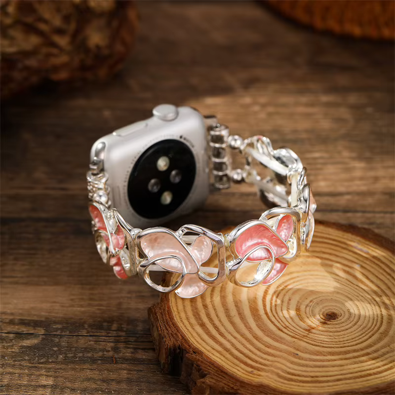 Bracelet élastique en métal pour femmes