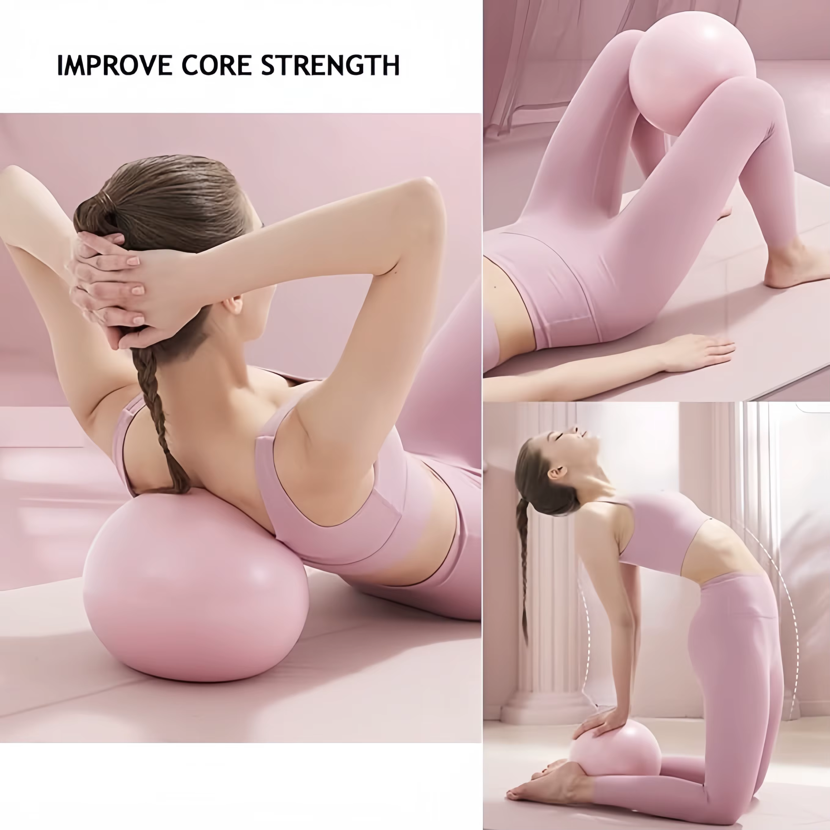 Kit de yoga à boucles Pilates 10 pièces, ceinture extensible pour balle de yoga, équipement de fitness pour l'étirement, la mise en forme et l'entraînement central