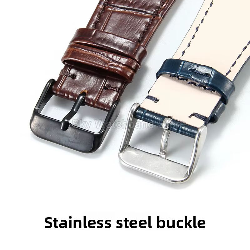 Bracelet de montre en cuir véritable classique 12 mm pour Tissot PRX