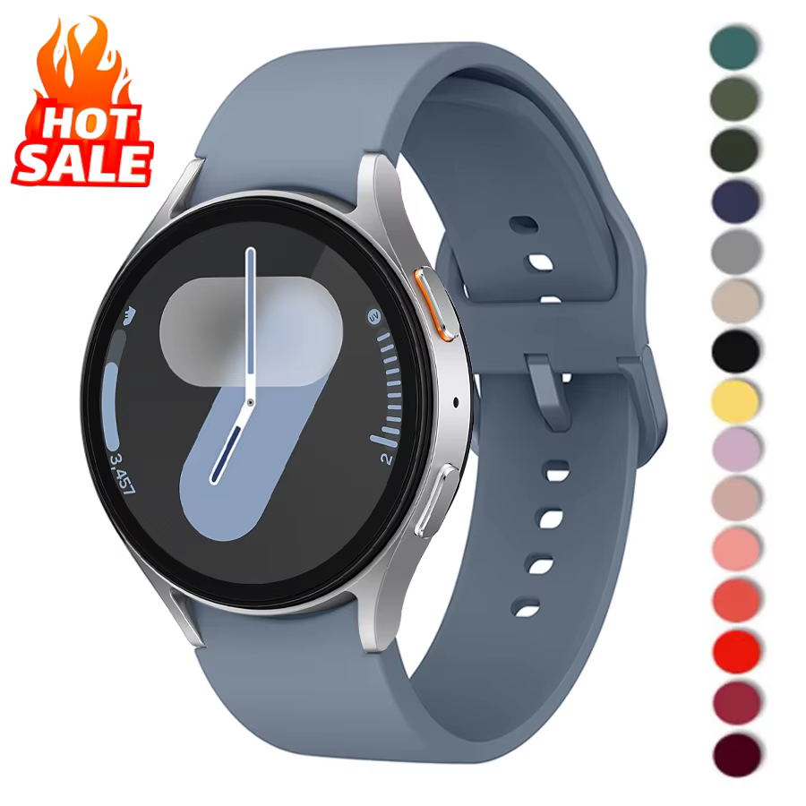 Bracelet en Silicone pour Samsung Galaxy Watch 7 6 5 4 44mm 40mm pro 45mm Sport 20mm