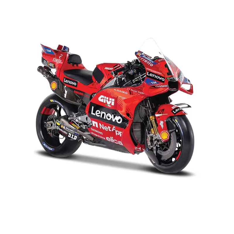 Maisto 1:18 Ducati Moto Gp Gresini Racing 2024 Prima Pramac Ducati alliage Miniature Moto moulé sous pression modèle jouets enfant cadeau