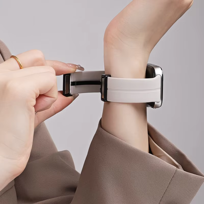 Bracelet magnétique en silicone pour montre connectée Huawei Watch Fit 5 Pro