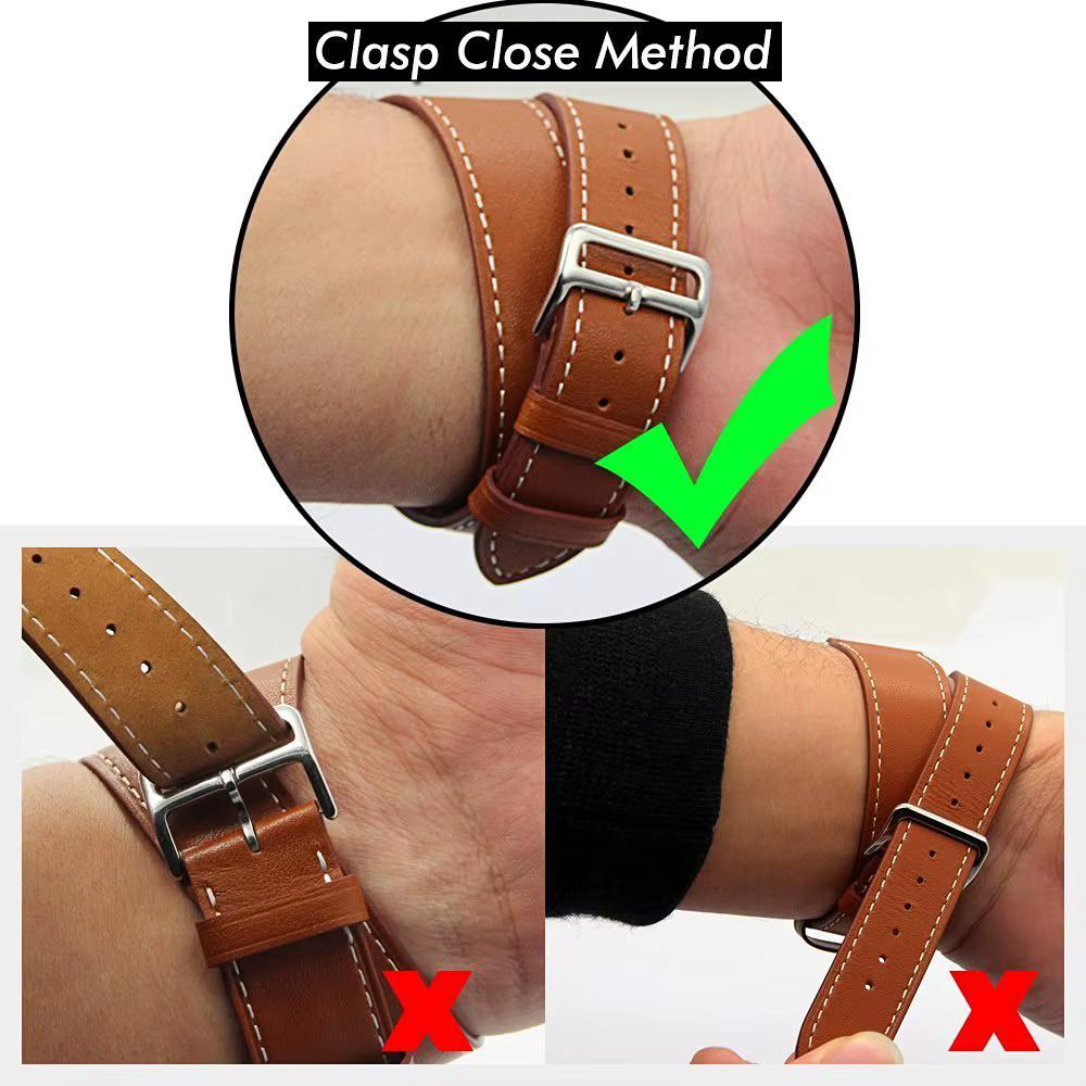 Bracelet Double Tour pour Apple Watch Band