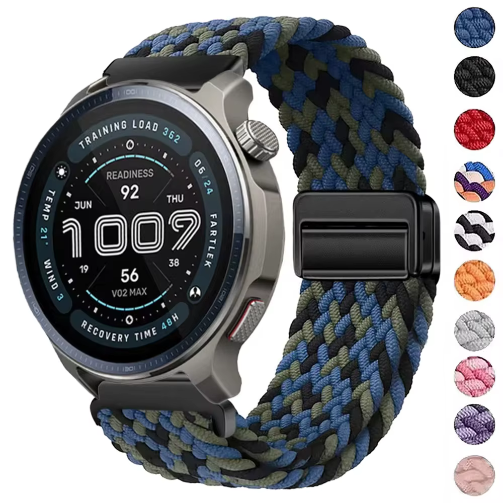 Bracelet de montre magnétique tressé
