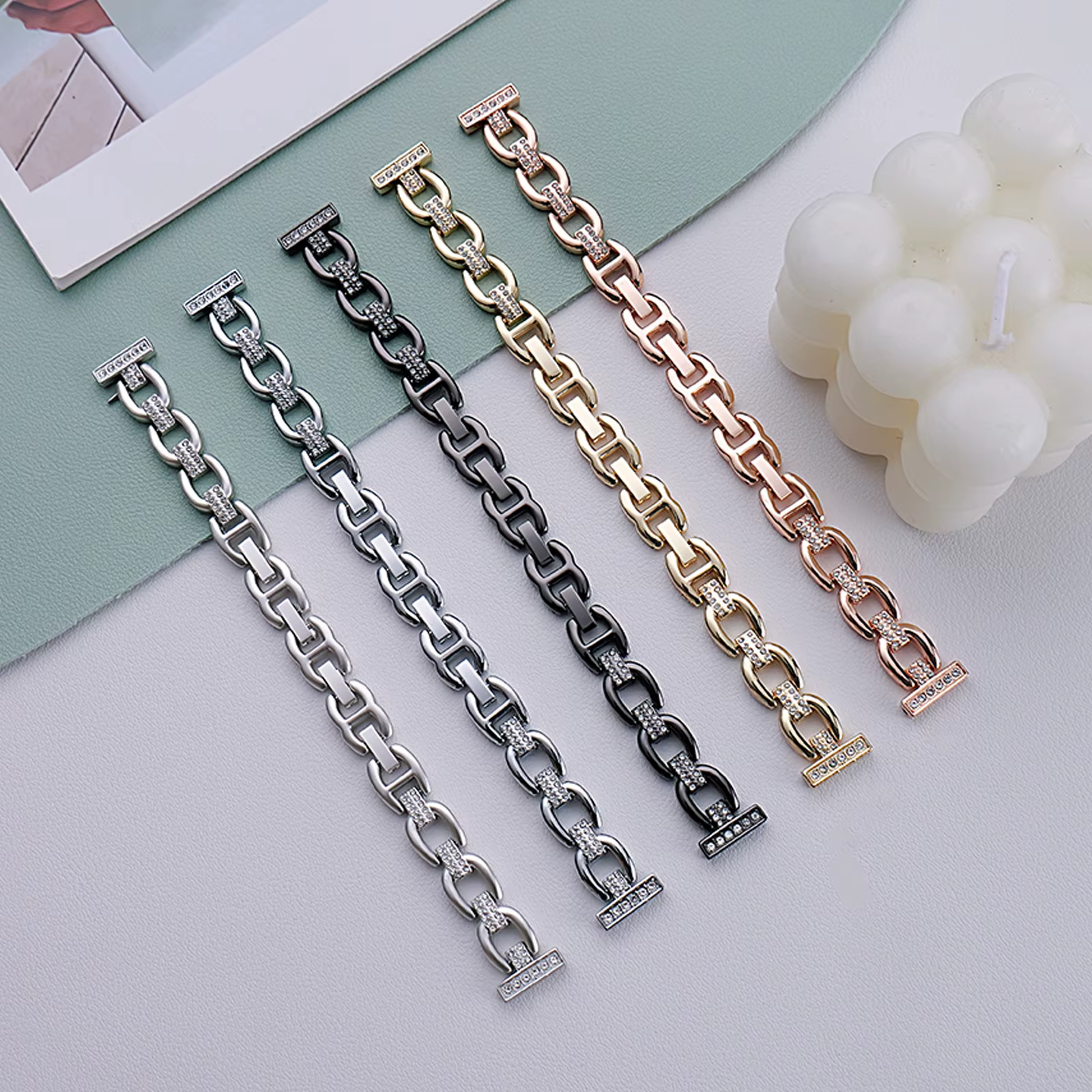 Bracelet de montre de luxe pour Apple Watch Ultra 2 49mm 45mm 44 42mm 38 40 41mm pour IWatch Series 9 8 7 6 5 4 Se 3 Loop