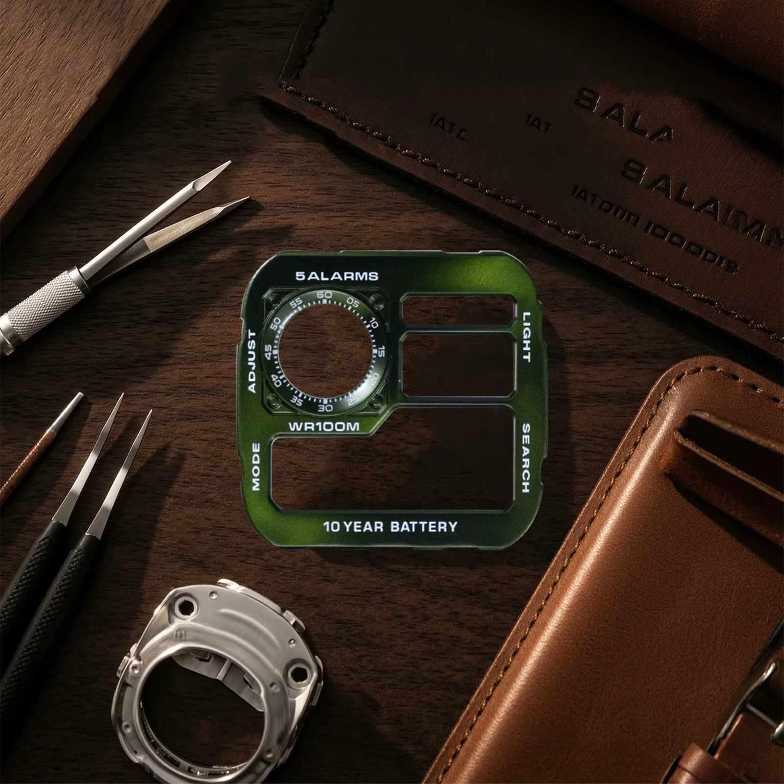 Cadran de montre DIY à texture rayons de soleil compatible avec Casio AE1200