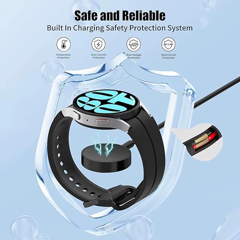 Chargeur de remplacement pour Samsung Galaxy Watch 7/6/6 Classic/5/5 Pro/4/4 Classic
