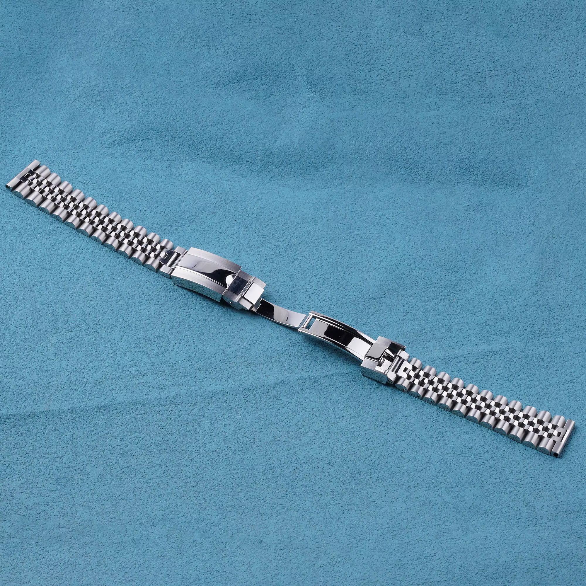 Bracelet de montre de remplacement en acier inoxydable argenté 20 mm 22 mm