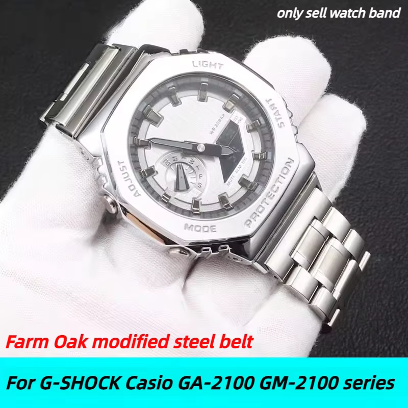 Bracelet en acier inoxydable GA2100 pour Casio G-SHOCK