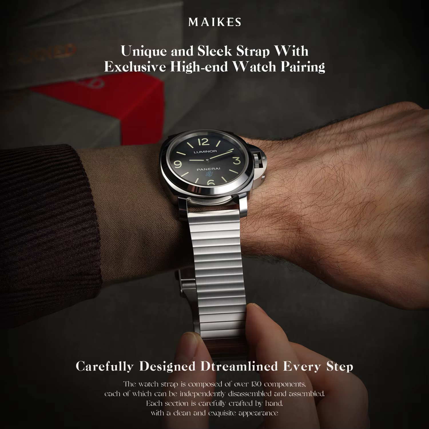 MAIKES – Bracelet de montre en acier inoxydable 316L, accessoires à dégagement rapide pour Blancpain Jaeger-LeCoultre NOMOS Tudor