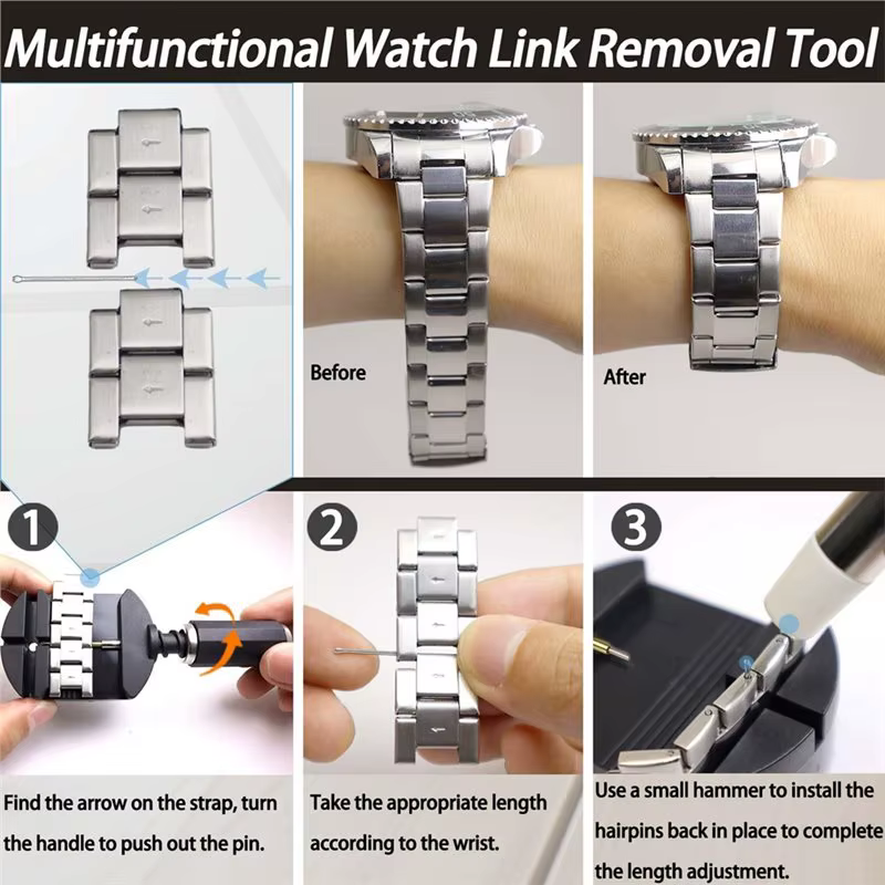B84B-remplacement de batterie et pour Kit de réparation d'entretien de montre-ensemble d'outils complet