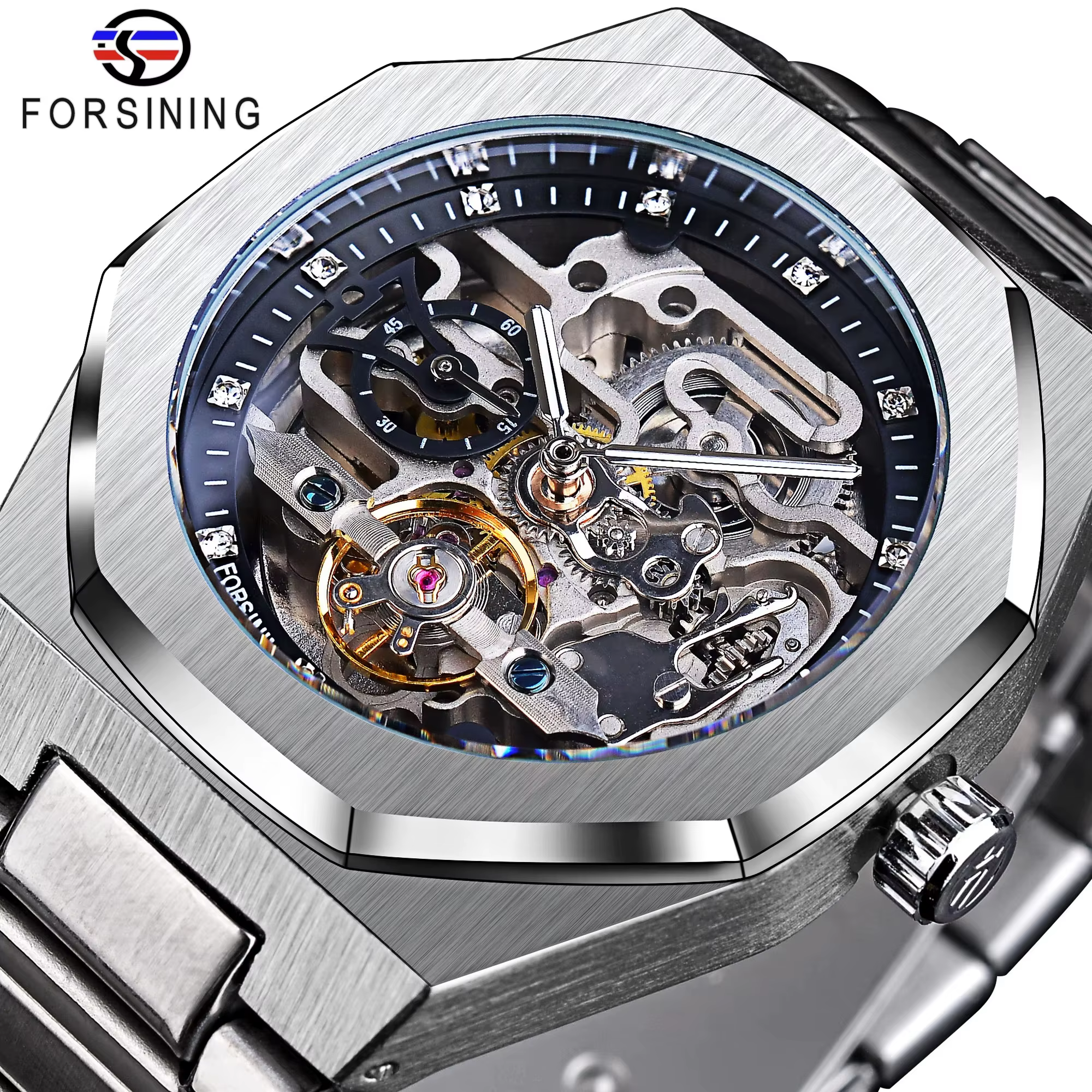 Montre mécanique automatique pour homme personnalisée