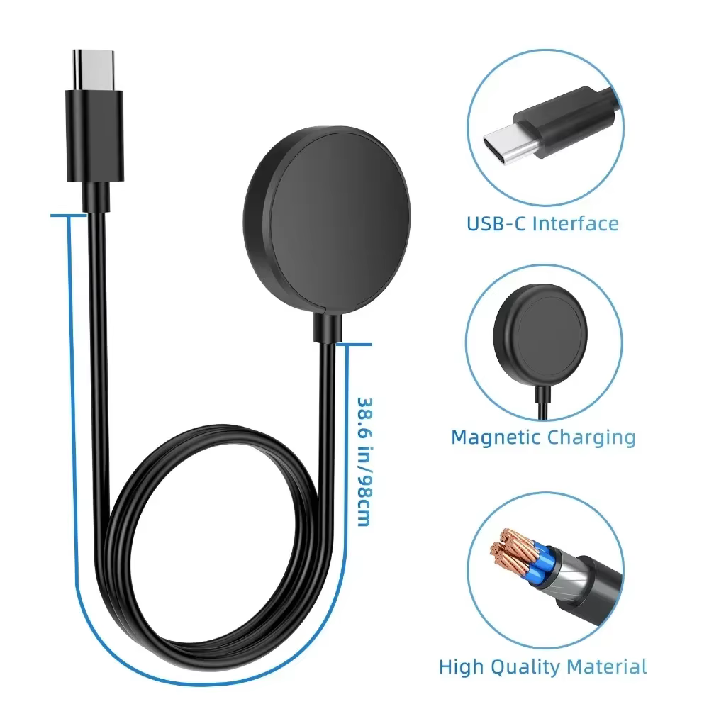 Chargeur USB-C pour Samsung Galaxy Watch 7/6/6 Classic/5/5 Pro/4/4