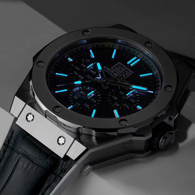 Montre mécanique multifonctionnelle pour hommes