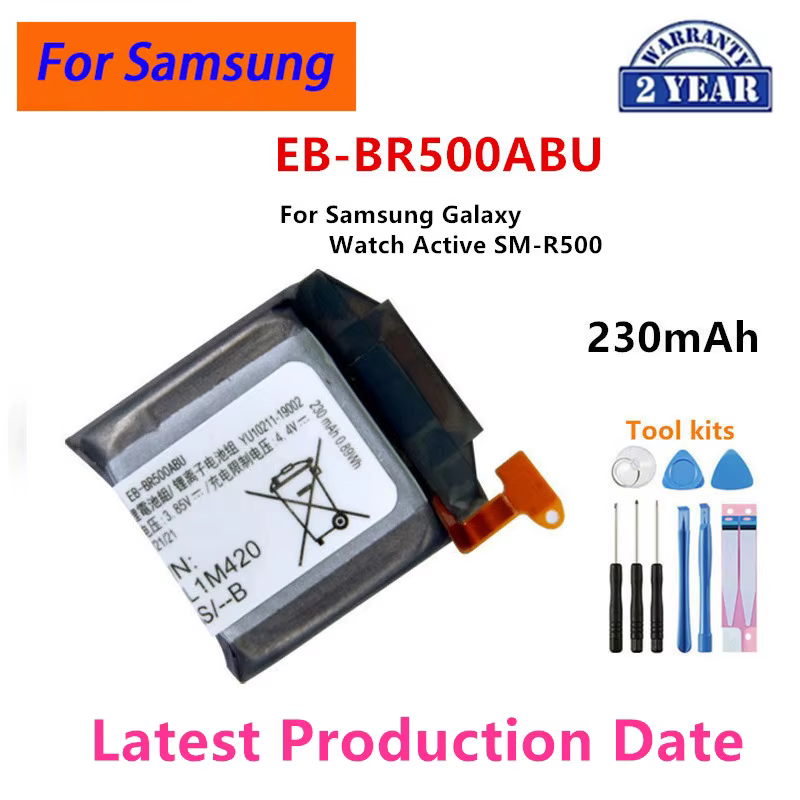 Batterie EB-BR720ABE pour Samsung Galaxy Watch Gear S4 42mm/Gear Live/S2 classic/Gear 1/Active 1 2 3/Watch 3/Gear S/Gear 2